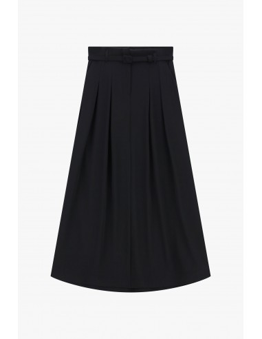 Imperial Femme Jupe a godets en crepe Noir
