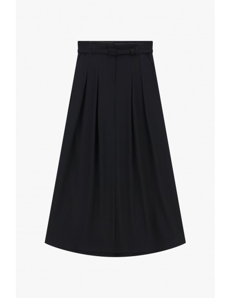 Imperial Femme Jupe a godets en crepe Noir