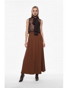 Imperial Femme Jupe a godets en crepe Noir Imperial Femme Jupe a godets en crepe Noir