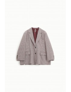 Imperial Femme blazer oversized Beige pied de poule Imperial Femme blazer oversized Beige pied de poule