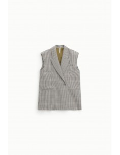 Imperial Femme Gilet fendu dos motif Pied-de-poule