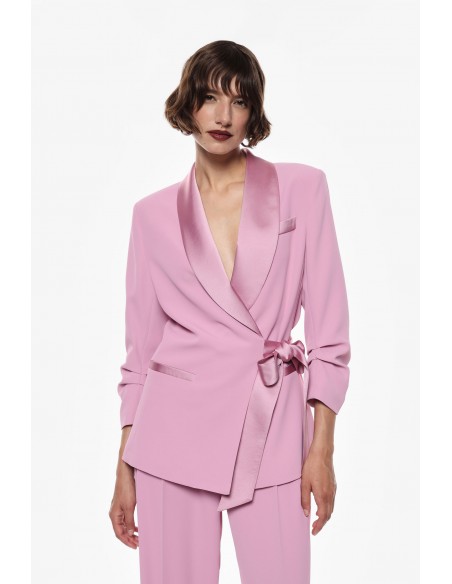 Imperial Femme Blazer de smoking olio croisé cache-coeur