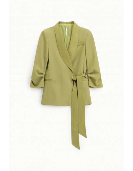 Imperial Femme Blazer de smoking olio croisé cache-coeur
