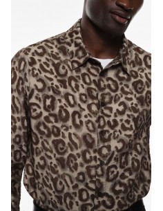 Imperial Homme chemise fluide imprimé leopard Imperial Homme chemise fluide imprimé leopard