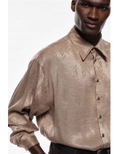 Imperial Homme chemise fluide oversize motif chevrons Imperial Homme chemise fluide oversize motif chevrons