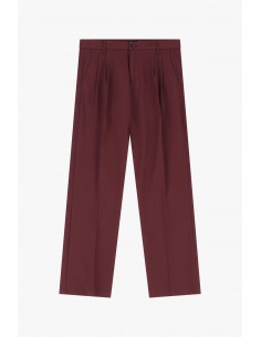 Imperial Homme pantalon Bordeaux ample à pinces Imperial Homme pantalon Bordeaux ample à pinces