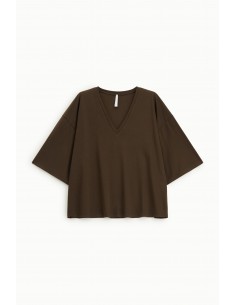Imperial Femme tshirt oversize chocolat Imperial Femme tshirt oversize chocolat