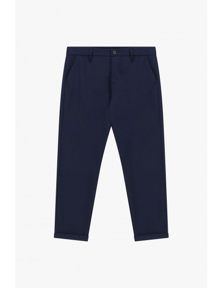 Imperial homme pantalon Chino à revers Navy