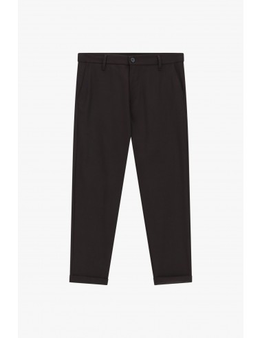 Imperial homme pantalon Chino marron chocolat à revers
