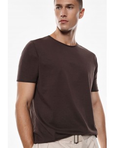 Imperial Homme tshirt  à manches courtes et col rond coloris Marron Imperial Homme tshirt  à manches courtes et col rond coloris Marron