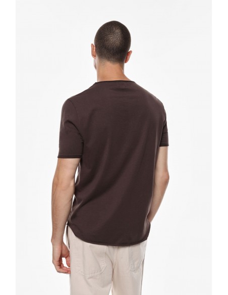 Imperial Homme tshirt  à manches courtes et col rond coloris Marron