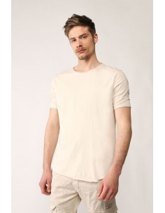 Imperial Homme tshirt  à manches courtes et col rond coloris Beige Imperial Homme tshirt  à manches courtes et col rond coloris Beige