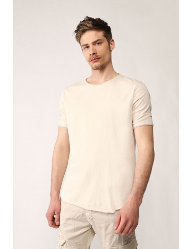 Imperial Homme tshirt  à manches courtes et col rond coloris Beige