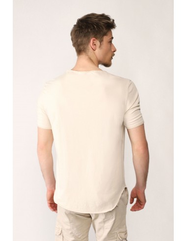 Imperial Homme tshirt  à manches courtes et col rond coloris Beige