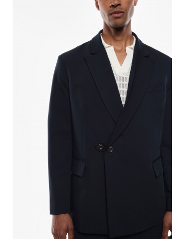 Imperial Homme blazer Noir oversize à sangle en drap
