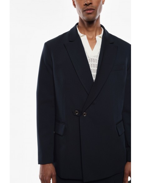 Imperial Homme blazer Noir oversize à sangle en drap