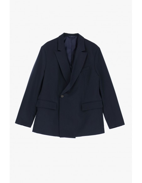 Imperial Homme blazer Noir oversize à sangle en drap