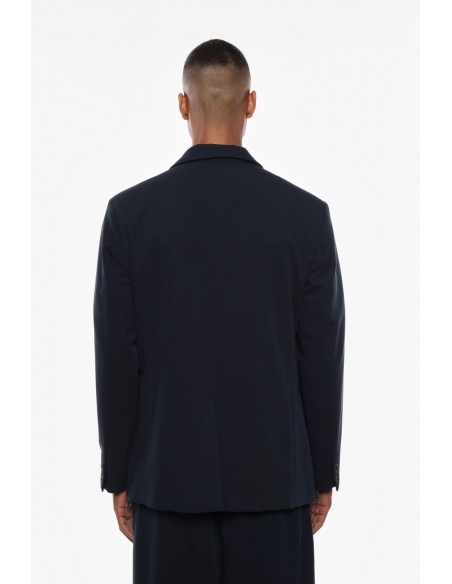 Imperial Homme blazer bleu marine oversize à sangle en drap