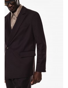 Imperial Homme blazer marron oversize à sangle en drap Imperial Homme blazer marron oversize à sangle en drap