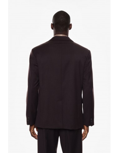 Imperial Homme blazer marron oversize à sangle en drap