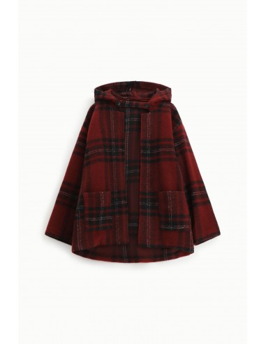 Imperial Homme veste bordeaux a carreaux et capuche