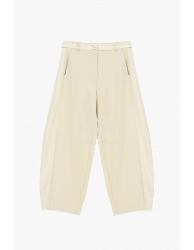 Imperial Femme pantalon ballon beige avec detail satin