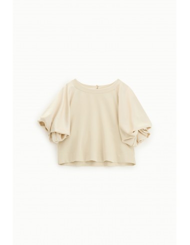 sweat shirt imperial manches ballon en satin