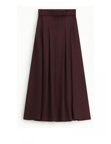 Imperial Femme Jupe a godets en crepe Marron chocolat