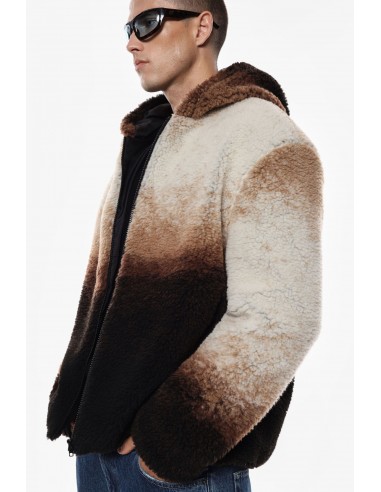 Imperial Homme Blouson a capuche en eco fourrure