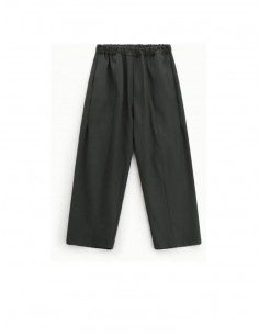 Imperial Homme Pantalon cropp kaki rayé pantalon kaki large et cropp
