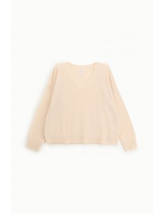 Imperial Femme pull ecru en laine et alpaga melangé Imperial Femme pull ecru en laine et alpaga melangé