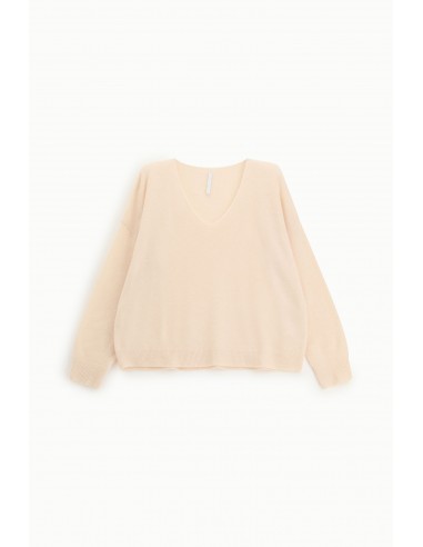 Imperial Femme pull ecru en laine et alpaga melangé
