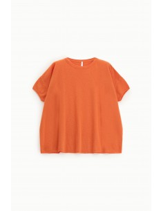Imperial Femme Tshirt Orange en laine et cachemire melangé Imperial Femme Tshirt Orange en laine et cachemire melangé
