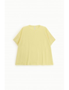 Imperial Femme Tshirt Jaune en laine et cachemire melangé Imperial Femme Tshirt Jaune en laine et cachemire melangé