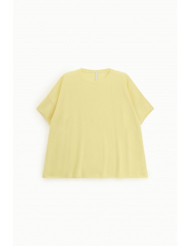Imperial Femme Tshirt Jaune en laine et cachemire melangé
