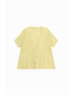 Imperial Femme cardigan Jaune en laine et cachemire melangé Imperial Femme cardigan Jaune en laine et cachemire melangé