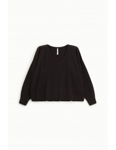 Imperial Femme pull Chocolat en laine et alpaga melangé Imperial Femme pull Chocolat en laine et alpaga melangé