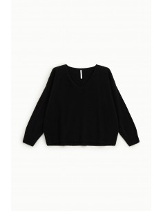 Imperial Femme pull Noir en laine et alpaga melangé Imperial Femme pull Noir en laine et alpaga melangé