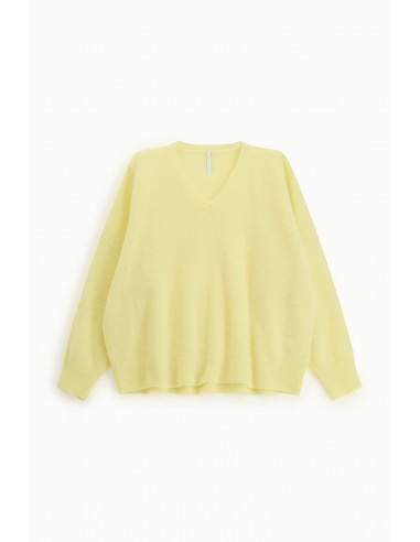 Imperial Femme pull Jaune en laine et  baby alpaga melangé