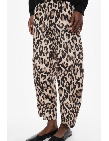 IMPERIAL FEMME PANTALON BALLOON LEOPARD BEIGE