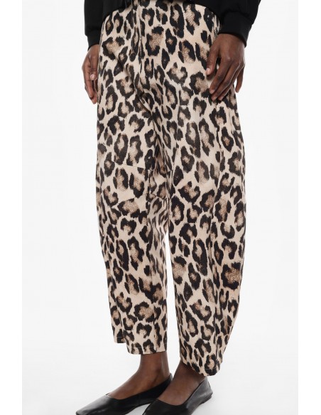IMPERIAL FEMME PANTALON BALLOON LEOPARD BEIGE