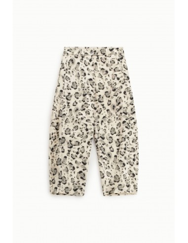 Imperial Femme Pantalon Balloon ecru motif leopard