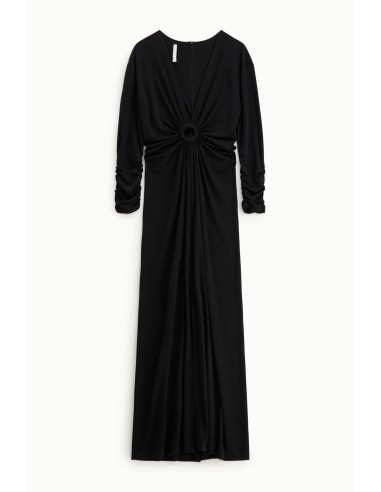 Imperial Femme Robe longue Noire avec detail ajouré