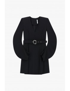 Imperial Femme robe courte Noire ceinturée Imperial Femme robe courte Noire ceinturée