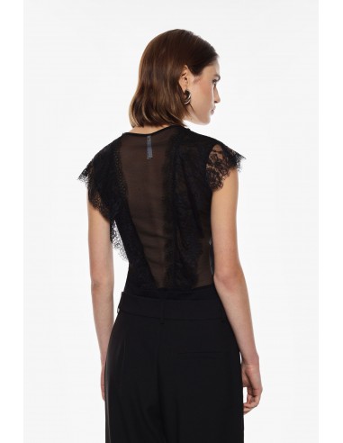 Imperial femme body noir tulle et dentelle
