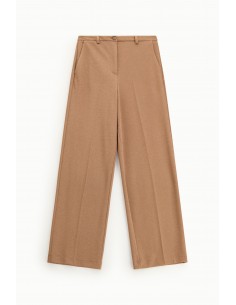 Imperial Femme Pantalon Palazzo en jersey Cognac pailleté Imperial Femme Pantalon Palazzo en jersey Cognac pailleté