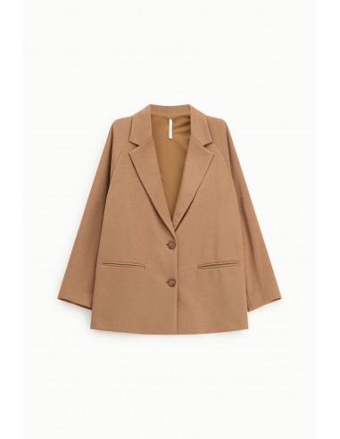 Imperial Blazer oversized en jersey Cognac pailleté