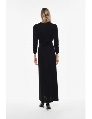 Imperial Femme Robe longue Chocolat avec detail ajouré