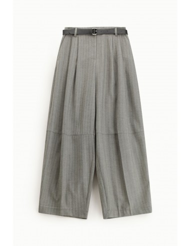 Imperial Femme Pantalon Balloon gris à chevrons
