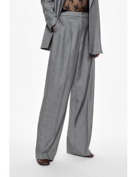 Imperial femme Pantalon Palazzo  gris Taille haute